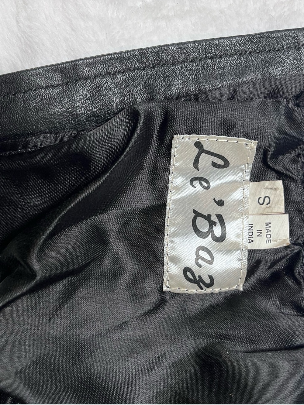 Vintage Leather Lace-Up Corset Top - Black - Picture 5 of 5